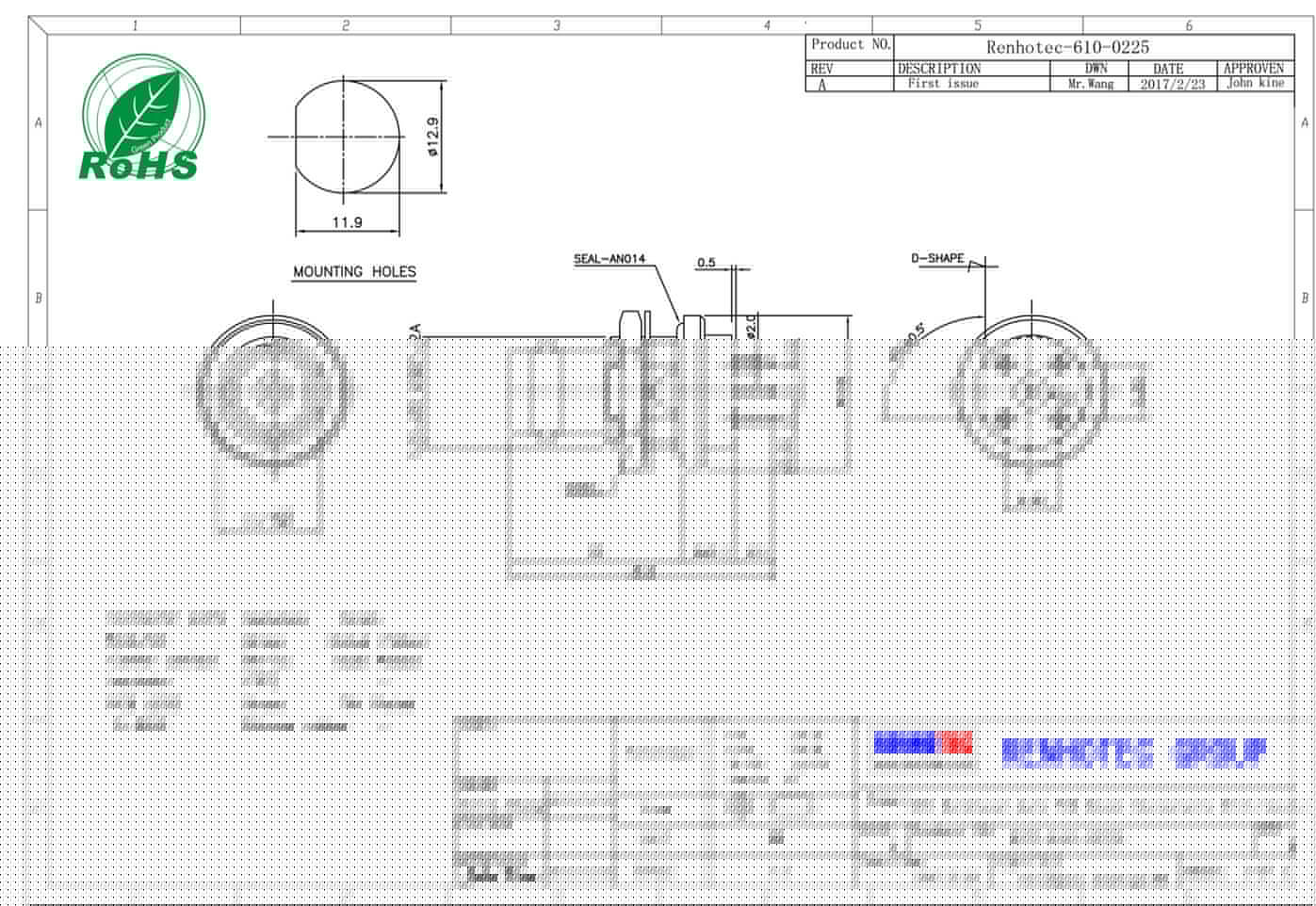 bnc母頭焊線式同軸連接器直式180度接線