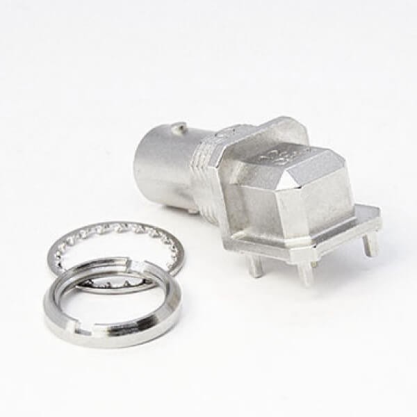 高清BNC接頭母頭面板安裝彎式穿墻插板式連接器原廠直發(fā)