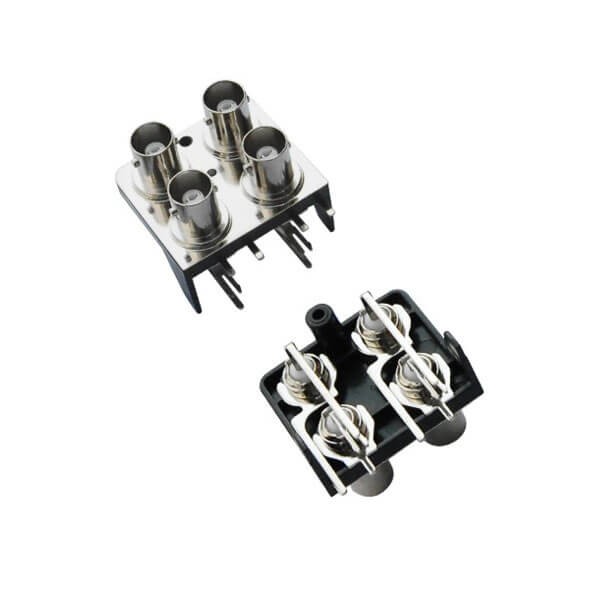 pcb連接器 鋅合金彎式母頭 BNC射頻同軸