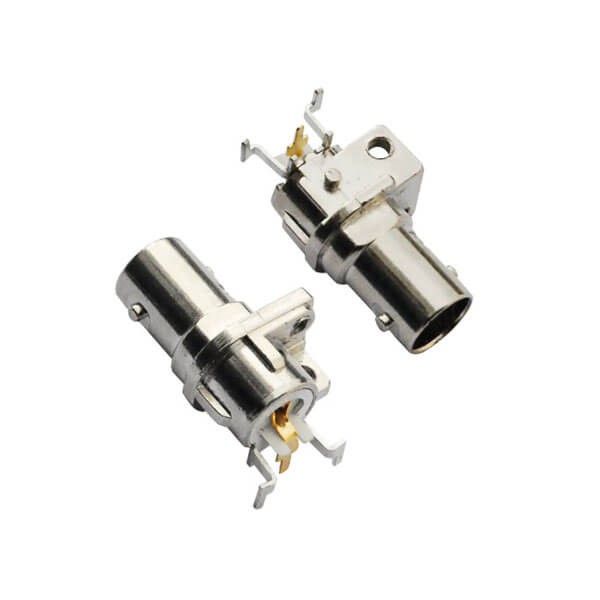 pcb板連接器 彎式母頭 BNC射頻同軸