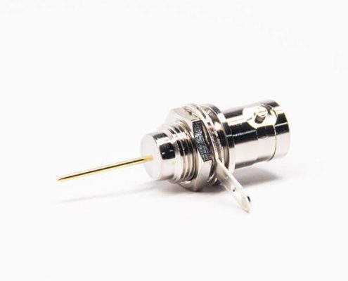bnc單芯連接器直式穿墻鋅合金射頻同軸電纜