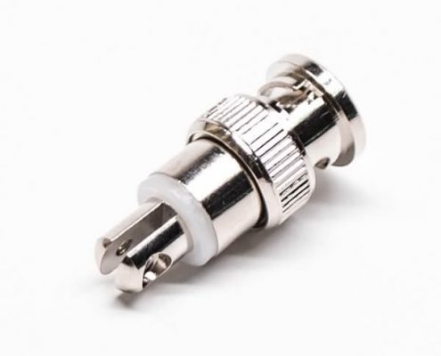 BNC接口公頭插頭直式鎖線(xiàn)同軸連接器