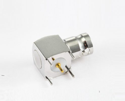 插座BNC連接器75Ω彎式PCB安裝插孔