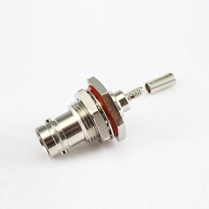 BNC母頭直式帶螺母壓接RG174/RG316/RG178電纜 BNC母頭直式帶螺母壓接RG174/RG316/RG178電纜