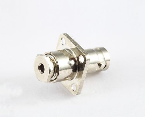 BNC母頭直式帶法蘭盤(pán)裝接SYV50-2電纜