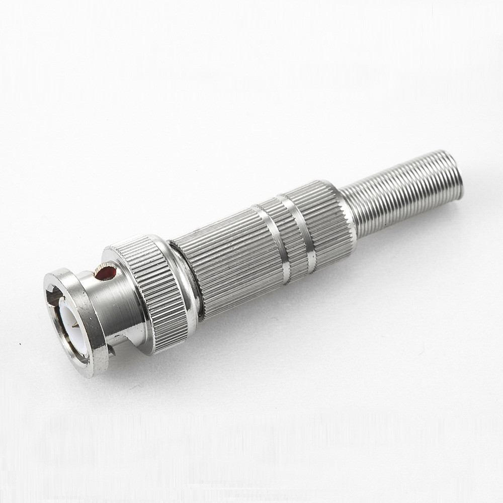 BNC 公頭直式帶彈簧焊接RG58/RG142電纜