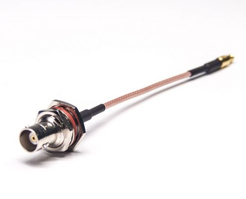 BNC接頭線材前鎖板防水母頭直式轉(zhuǎn)MCX直式公頭接RG316線