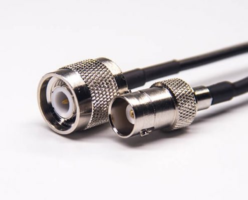 bnc母頭 直頭 組裝式電纜轉(zhuǎn)bnc直公頭180度接rg174線材