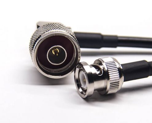 BNC線(xiàn)180度直式公頭轉(zhuǎn)N型90度彎式公頭線(xiàn)接RG223  RG58