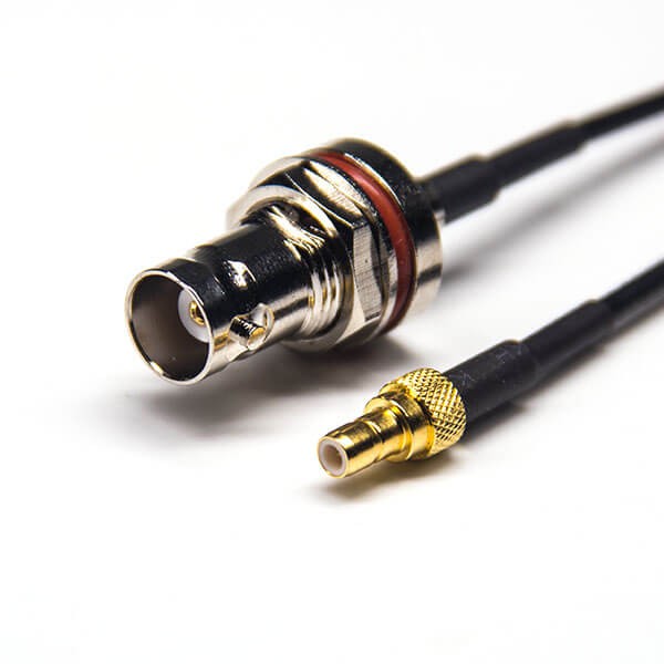 BNC口接口連接線前鎖板防水直式母頭轉(zhuǎn)SMB直式母頭接RG174線