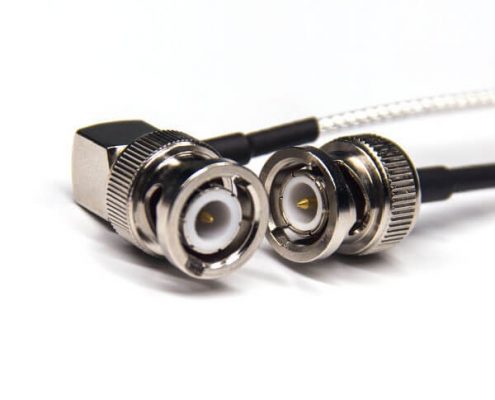 BNC公母頭同軸線(xiàn)材BNC彎式公頭轉(zhuǎn)BNC直式公頭接RG316線(xiàn)