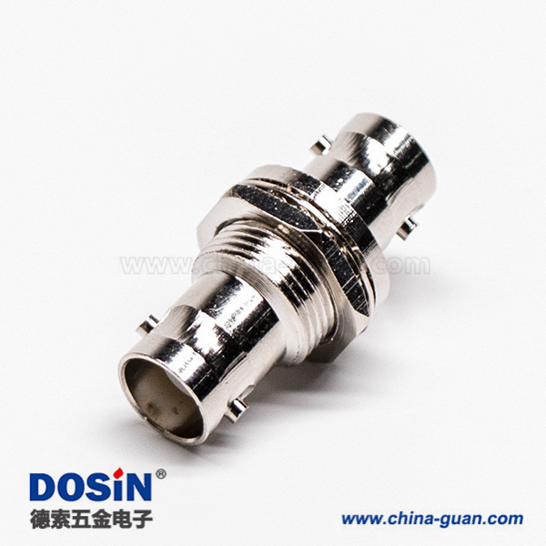 BNC轉(zhuǎn)接頭母轉(zhuǎn)母直式同軸連接器